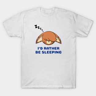 kittyswat Claire I'd Rather Be Sleeping T-Shirt